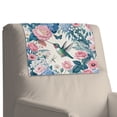 thumbnail image 7 of TSOVTHRID Hummingbird Butterfly Print Headrest Cover for Recliner Chair Recliner Headrest Protector Recliner Sofa Cover Peony Hydrangea Flower Print Sofa Couch Head Rest Covers 17x27 in, 3 Pieces, 7 of 7