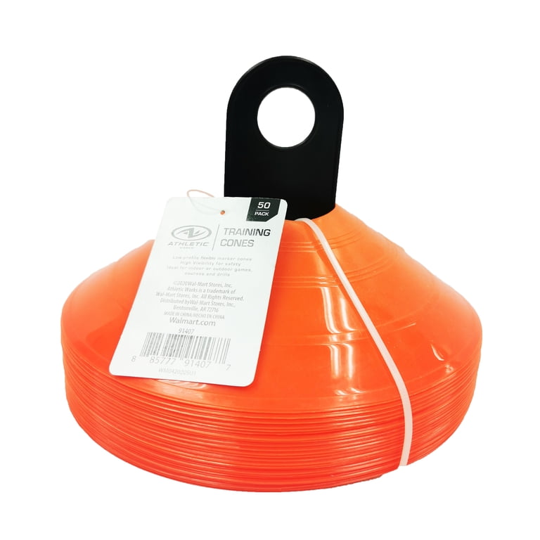 Training Cones Set 50 Pack Orange Low-Profile photo 4