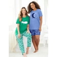 thumbnail image 4 of Dreams & Co. Plus Size Graphic Tee PJ Set, 4 of 6