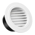 thumbnail image 1 of Évents de Conduit Ronds à Persiennes Intérieur Grille de Ventilation Murale en ABS, 1 of 9