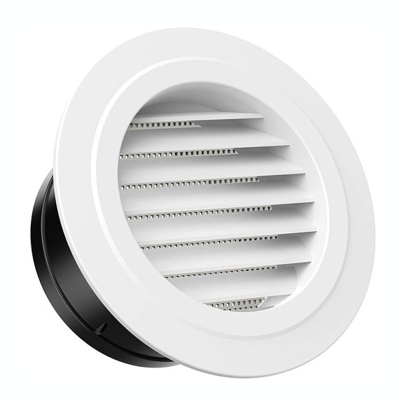 Duct Vents Round Louvered Vents Interior Abs Grille Ventilation Wall Vent Covers 150Mm