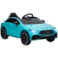 thumbnail image 1 of Qaba 12V Mercedes-Benz Licensed Kids Electric RC Car, Toddler Ride on Toys Gift, Blue, 1 of 10