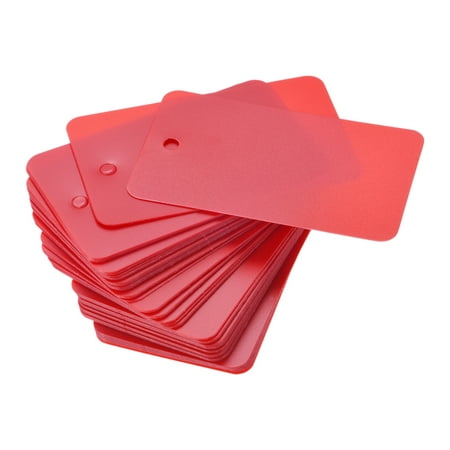 

Uxcell Waterproof Eyelet Hole Plastic Shipping Tags Outdoor Tags 30 x 50mm Red 50pack