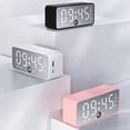 thumbnail image 2 of For Bluetooth Speaker Digital Alarm Clock Black/white/blue LED Display Clock For Kids Bedroom Large Number Clock Snooze Function, 2 of 6
