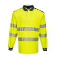 thumbnail image 1 of Portwest - Polo PW3 de Manga Larga para Hombre (Amarillo, Marino), 1 of 2