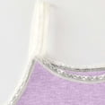 thumbnail image 7 of HAOTAGS Girls Cotton Tank Top（2-10）, Bowknot Spaghetti Strap Camisole Summer Dance Wear Ruffle Off-Shoulder Tops Purple 7-8 Years, 7 of 7