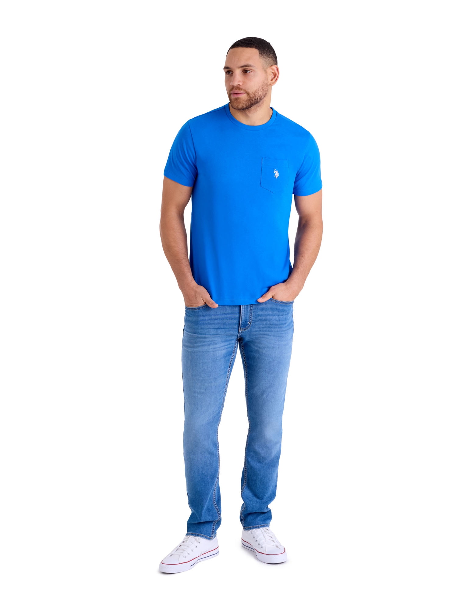 U.S. Polo Assn. Men's Short Sleeve Crew Neck Pocket T-Shirt