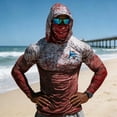 thumbnail image 4 of Yertdoel Sun Shirts for Men Printed Quick Dry Long Sleeve Lightweight Summer Sun Protection Fishing Shirts with Face Mask UPF 50+ Cozy Cover Up Athletic Hoodies, 4 of 5