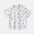 thumbnail image 3 of Kiijoy Toddler Boys Short Sleeve Shirt Dinosaur Print Button Down Shirt, Sizes 1-2Y, 3 of 7