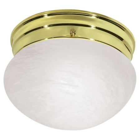

Nuvo 77-059 - 6 POL BRASS W/MUSHROOM GLASS