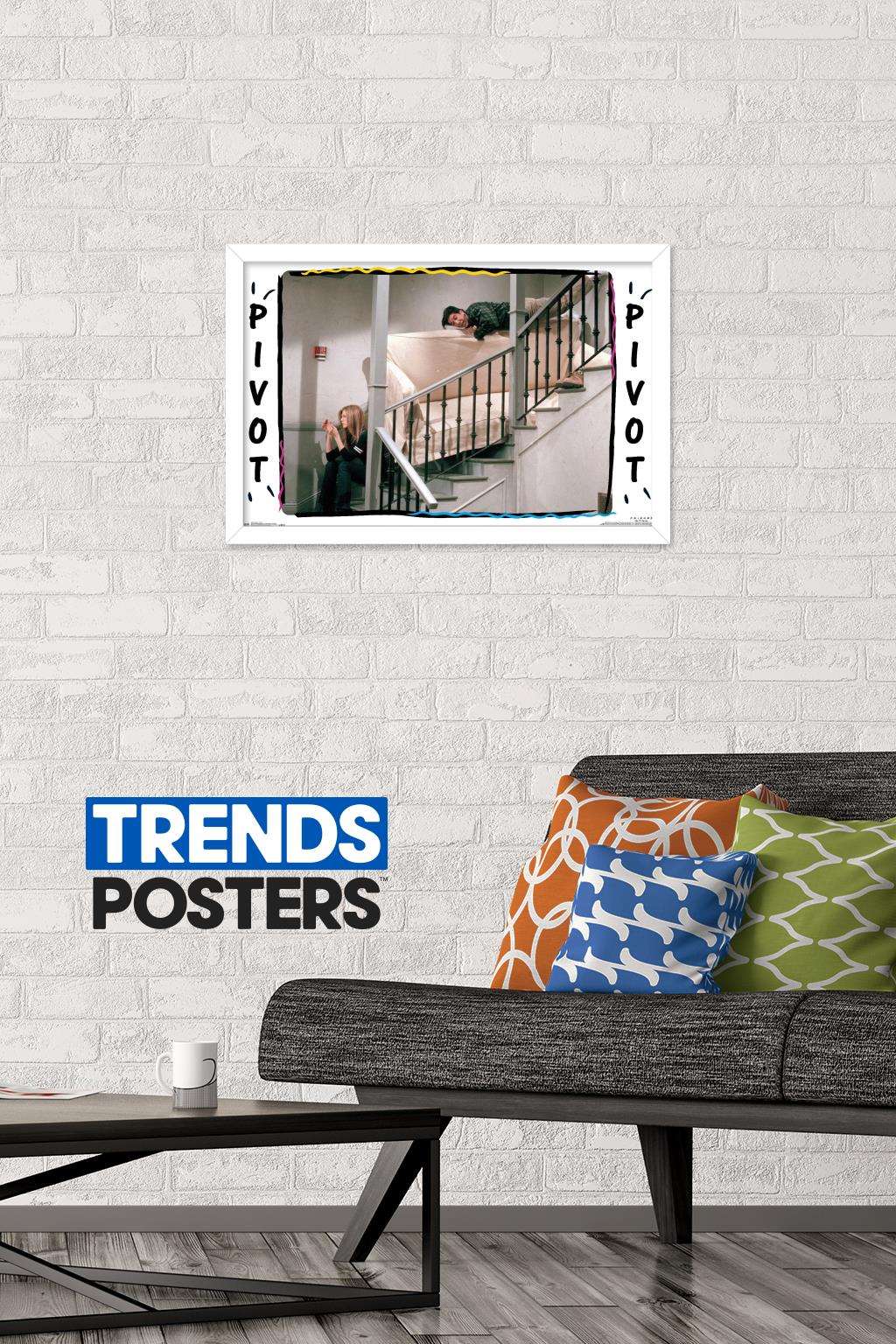 Friends - Pivot Wall Poster, 14.725" x 22.375", Framed