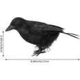 thumbnail image 2 of 6Pcs Scary Halloween Crow Decorations Realistic Looking Black Feathered Bird Party Accessories Home Decors, 2 of 4