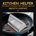 thumbnail image 1 of DPTALR Steel Rectangular Lattice Meat Press Board With Wooden Handle Meat Press, 1 of 9