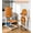 Orange, variant on Vakiorn Home Lift Chair Electric Adjustable Height Foldable 573 LBS Capacity with Wheels Cushion Black