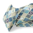 thumbnail image 6 of Quilted Tile Diamonds Indoor/Outdoor Pillow with Removable Cover in Blue Gold20x20, 6 of 9