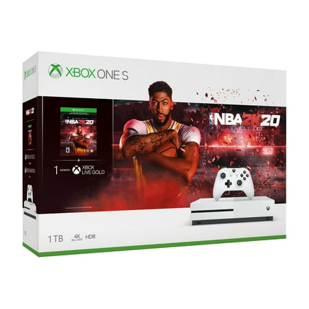 Microsoft Xbox One S 1TB NBA 2k20 Bundle, White, (Best Xbox One Deals Today)