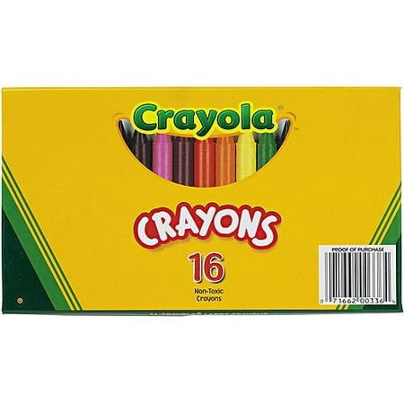 Crayola Large Crayons, 16 Colors/Box, 2 Pack