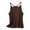 Coffee, variant on SHITINN Bra Camisoles for Women plus Size Long Layering Women's Neck Sleeveless Knit Ribbed Fitted Casual Crop Tank Top