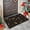 B, variant on Pet Food Mats for Floor, Absorbent Paw Bone and Woof Print Pattern Dog Mat for Food and Water Dispenser Mat, Dog Food Mat Quick Dry Cat Food Mat Pet Supplies, 24"x16"