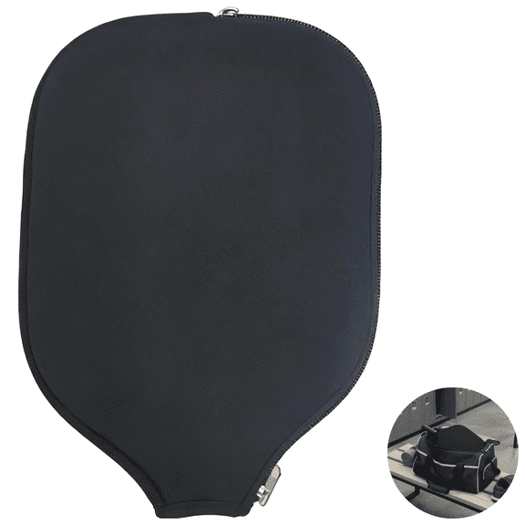 Black Neoprene Paddle Cover, Lightweight & Long-lasting Racket Sleeve, Soft Protective Paddle Storage Bag 8.4 x 11.8 in