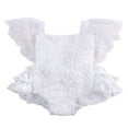 thumbnail image 1 of Toddler Baby Girl Romper Lace Rose Jumpsuit Outfit Summer Clothes, 1 of 6