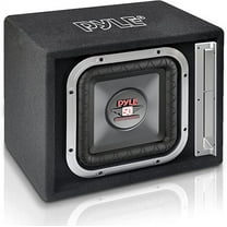 Pyle 10" Single Series Vented Subwoofer Enclosure High Powered Woofers W/ a Non-Pressed Paper Cone