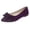 Dark Purple, variant on Women's Ballet Flat Hoes with Bows, Comfortable Toe, Can Be Worn Flat Shoes, Elegant Wedding Party Guest Shoes, Dresses, and Outdoor Shoes,Dark Purple Size 36