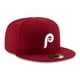 thumbnail image 2 of Gorra New Era Philadelphia Phillies Filadelfia Plana Guinda, 2 of 5