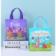 thumbnail image 4 of Easter Non-Woven Bags with Handle 8PCS Rabbit Eggs Printing Tote Bag for Gifts Wrapping/Egg Hunt Game（9.06×8.66×4.33in）, 4 of 6