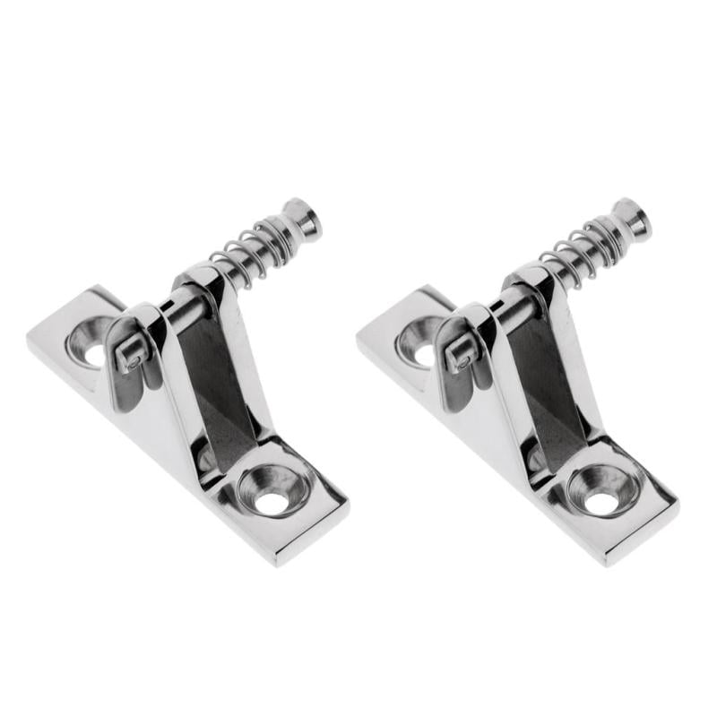 316 Stainless Steel Boat Cover/Canopy Fitting 90° Deck Hinge Mount Hardware 