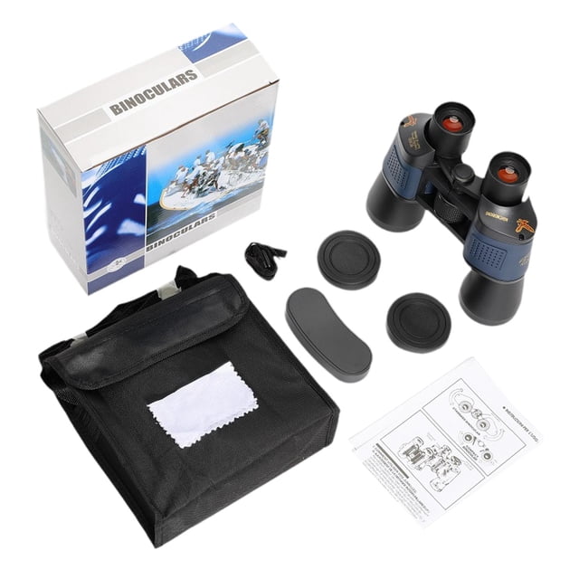 Binoculares de alta definición con visión de 7 grados, impermeables, para adultos, regalo, telescopio profesional para protección contra incendios y 60x60