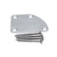 thumbnail image 2 of Placa de cuello de guitarra eléctrica Kusrkot cromada con tornillos, 2 of 7