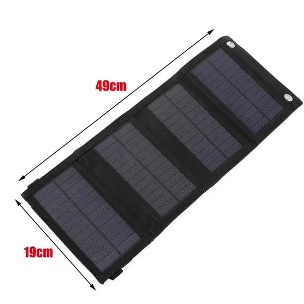 Panel Solar plegable USB portátil, cargador de batería de energía móvil, célula Solar, resistente al agua, 30W, 20W, 5V Fivean unisex