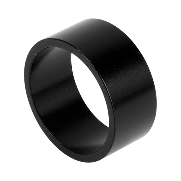 Unique Bargains Bike Headset Spacer, 15mm MTB Bicycle Headset Stem Fork Washer Universal for 1 1/8 Inch Front Stem Fork Threadless Aluminum Alloy Black