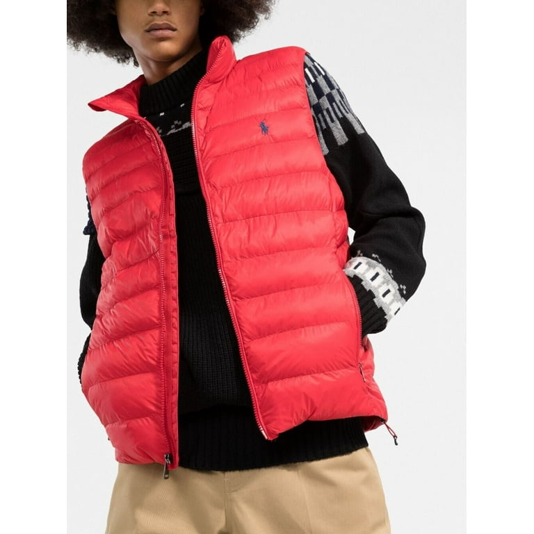 NWT Polo Ralph Lauren Packable Primaloft Quilted store Puffer Vest RED LARGE $188