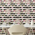 thumbnail image 2 of Ambesonne Spring Floral Peel & Stick Wallpaper for Home, Blooms Boho Butterfly, 13"x72", Pale Pink Pale Mustard, 2 of 5