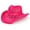 Rose Red, variant on Straw Pink Cowgirl Hat for Women, Shapeable, Spring and Summer Pink Cowboy Hat