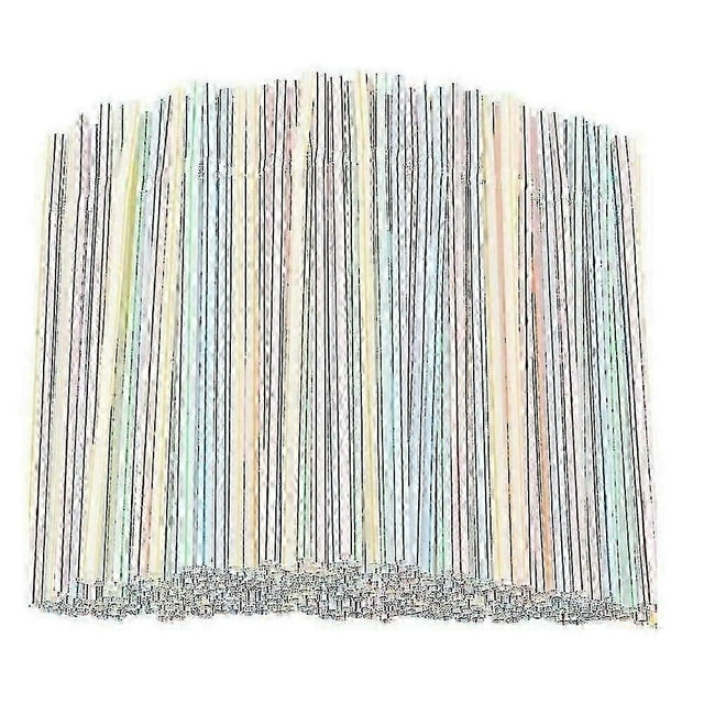 1000pcs Plastic Drinking Straws Environmental Protection and Safety Flexible Plastic Drinking Straws