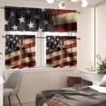 thumbnail image 2 of American Cross Short Kitchen Curtains with Valance and Tier Sets Drapes Window Treatment Curtains for Kitchen Over Sink Dining Room Decor, 2 of 6