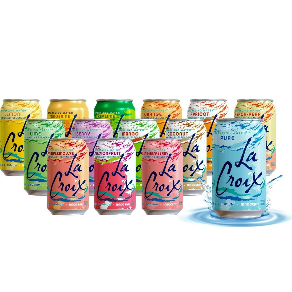 La Croix Sparkling Water All Flavor Variety Pack, 14 Flavors (Sampler