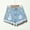 Shorts-Light Blue, variant on Distressed Denim Shorts for Women High Waisted Frayed Hem Jean Shorts Classic Pockets Flattering Booty Shorts for Summer Casual Club Wear Essential