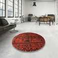 thumbnail image 3 of Ahgly Company Indoor Rectangle Traditional Brown Red Persian Area Rugs, 7' x 9', 3 of 6