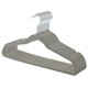 thumbnail image 1 of Perchas delgadas de terciopelo, perchas para ropa que no son de traje, perchas para abrigos, gancho gris plateado, 1 of 5
