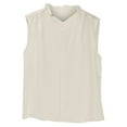 thumbnail image 5 of Bovemsi Silk Camisole Tops for Women A Versatile Sleeveless Shirt With Collar Slimming Look. Pair It Base Layer Inside Suit White Camisole, 5 of 9