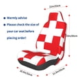 thumbnail image 3 of Fuzoiu Red Cross 1 Print Elastic Car Seat Covers, Seat Cover Protector,Universal Fit Interior Covers for Most Cars,Washable Seat Cover Non Slip for SUV,Sedan,Van, 3 of 5