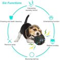 thumbnail image 3 of Pelota de juguete para perros con sonido especial en forma de meteorito. Pelotas interactivas para perros de masticación media y agresiva (azul meteorito y lago)., 3 of 5