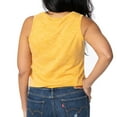 thumbnail image 2 of Women's Maize Michigan Wolverines Brie Sandwash Tri-Blend Cropped Tank Top, 2 of 2