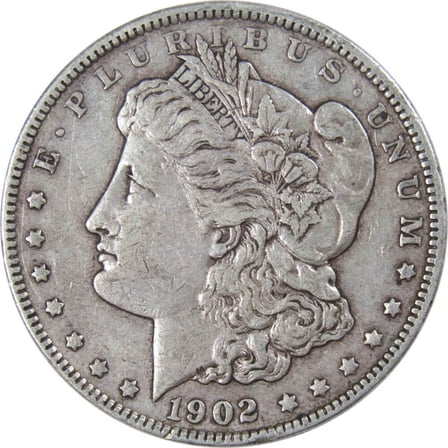 1902 Morgan Dollar VF Very Fine 90% Silver $1 US Coin Collectible