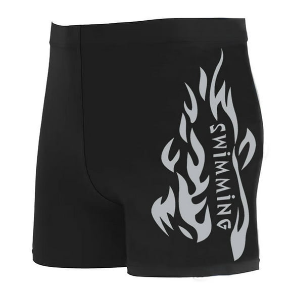 WREESH Men's Athletic Jammers Swim Shorts - Square Leg Design with Lining, Quick-Dry Fabric for Competitive Swimming/Training