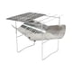 thumbnail image 4 of Parrilla portátil para barbacoa, parrilla de carbón, parrilla de leña, parrilla ultraligera plegable para exteriores, fogata para patio trasero y Con 3 brochetas de red, 4 of 9